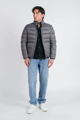 GIUBBOTTO TRAPUNTATO GRIGIO SCURO